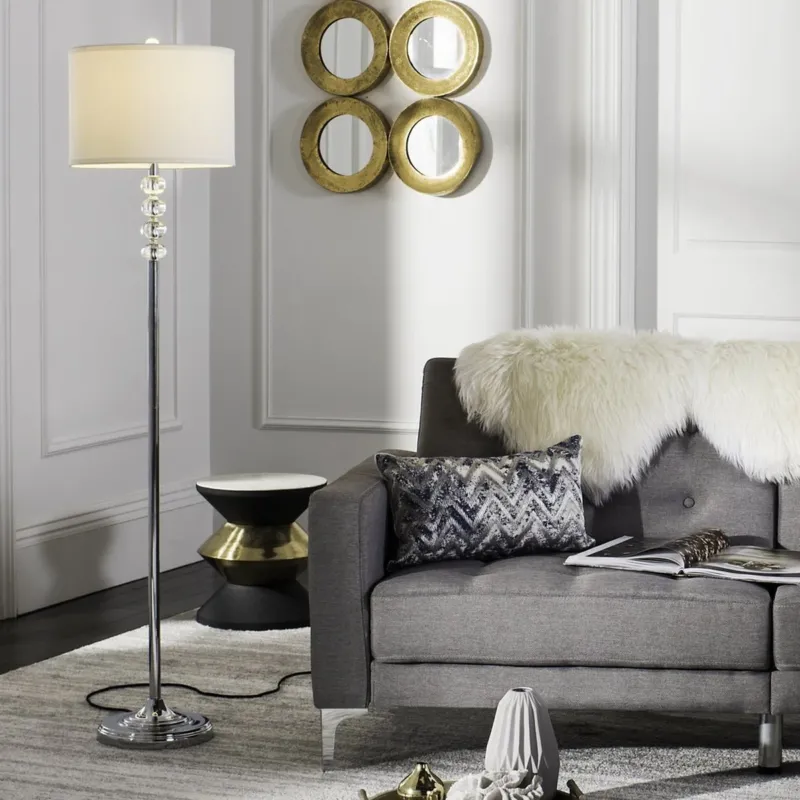 Safavieh Vendome 60-Inch H Floor Lamp - Clear | Floor Lamps | Modishstore