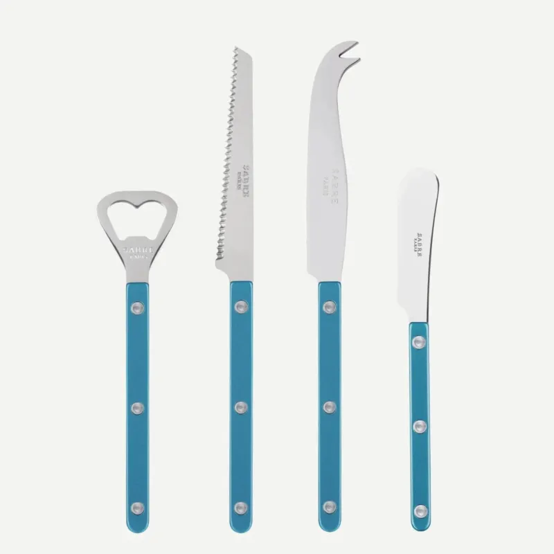 Bistrot Pearly Pearly Aperitif Set, Turquoise
