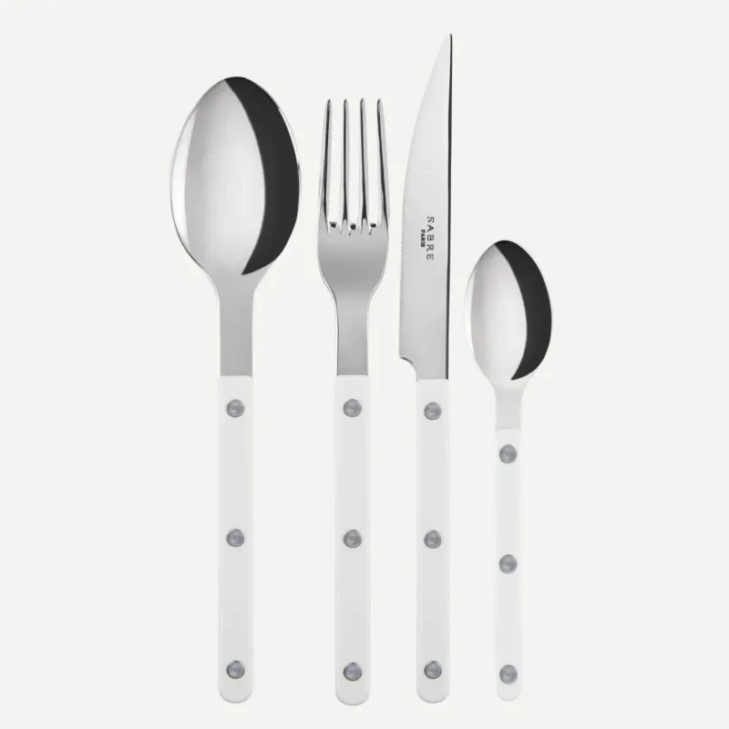 Bistrot 48 PC Cutlery Set, White