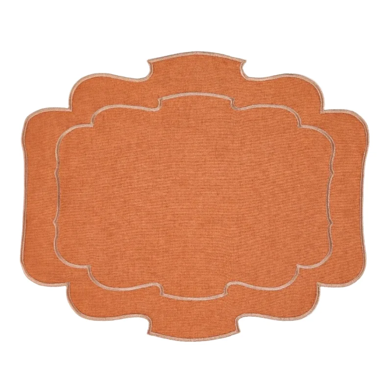 Placemat Belmonte, Terracotta with Terracotta