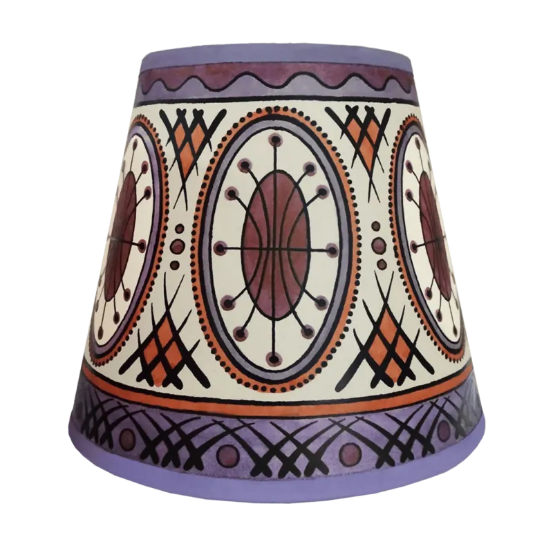 Callisto Hand Painted Lampshade in Mauve