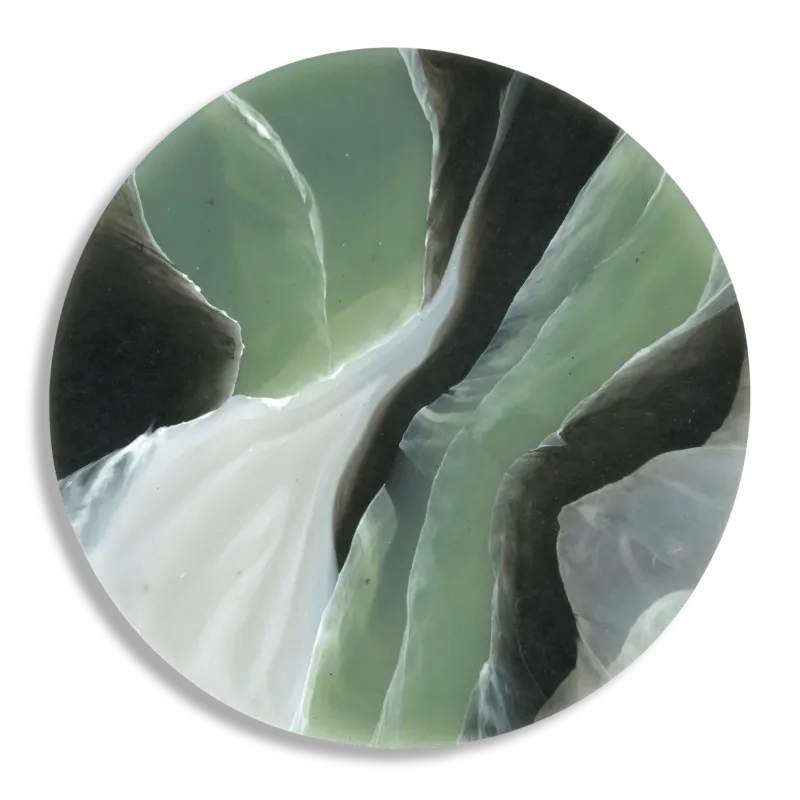 Recycled Plastic Coaster Tortoiseshell Sage