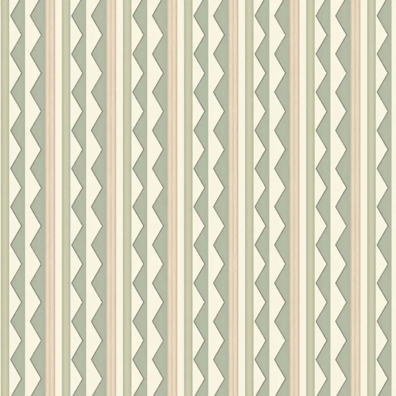 Bloomsbury Stripes Wallpaper - Soft Sage Green