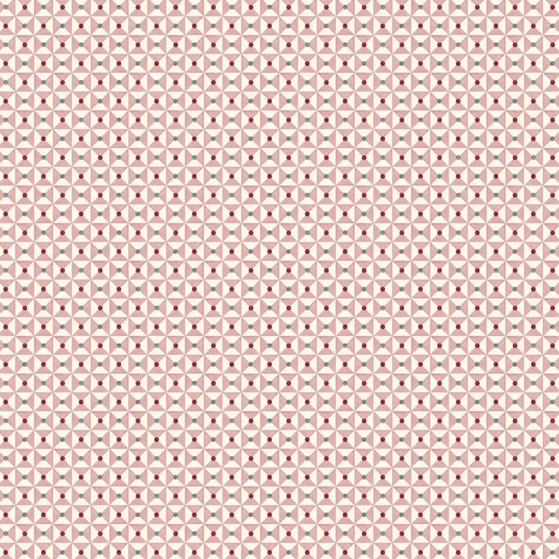 Broken Dishes Wallpaper - Mulberry Pink