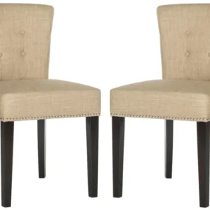Safavieh Sinclair 21''H Ring Chair (Set Of 2) - Silver Nail Heads | Dining Chairs | Modishstore - 1