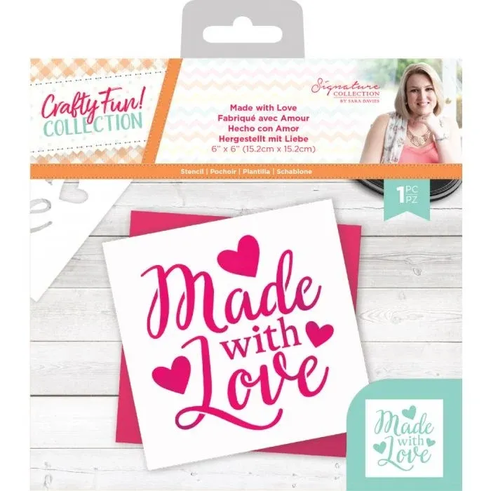 Crafty Fun - Stencil - Made with Love