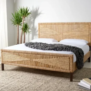 Safavieh Willa Woven Banana Stem Bed | Beds | Modishstore
