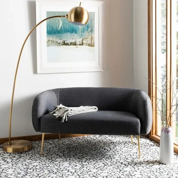Safavieh Alena Loveseat - Gray | Loveseats | Modishstore