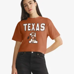 TEXAS LONGHORNS FIRST RANK '47 FOUNDATION CROP TEE WOMENS