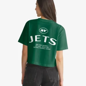 NEW YORK JETS HADRIAN '47 FOUNDATION CROP TEE WOMENS