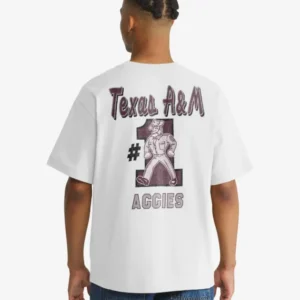 TEXAS A&M AGGIES VINTAGE CAMPUS MASCOT BACKER '47 FOUNDATION TEE