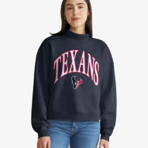HOUSTON TEXANS VANTAGE '47 WOMEN'S MOCK NECK PULLOVER