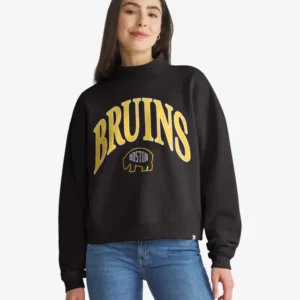 BOSTON BRUINS VANTAGE '47 WOMEN'S MOCK NECK PULLOVER