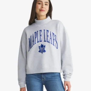 TORONTO MAPLE LEAFS VINTAGE VANTAGE '47 WOMEN'S MOCK NECK PULLOVER