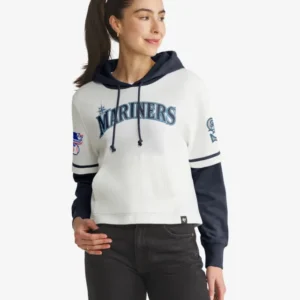 SEATTLE MARINERS TRIFECTA CROPPED '47 SHORTSTOP PULLOVER HOOD WOMENS