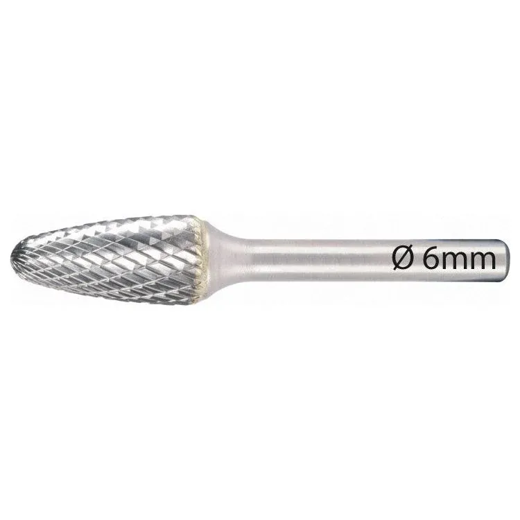 Deltach Frässtifte 6 mm, Form F, Kopfstärke 12 mm 734428