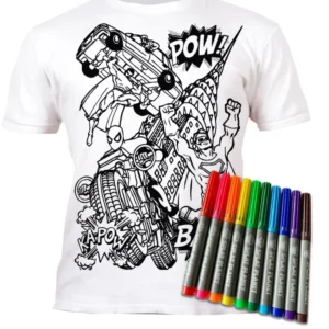 Splat Planet PYO T-Shirt: Super Hero (Size 7-8 Years)