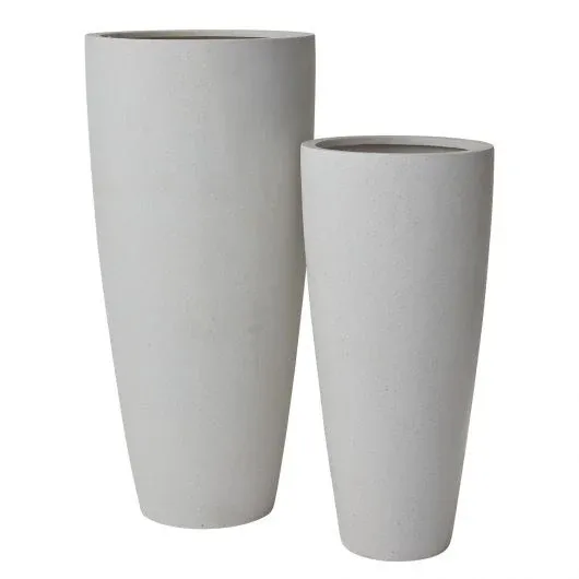 Sylvan Fiber Composite Grey Planter By Accent Decor | Planters, Troughs & Cachepots | Modishstore - 1