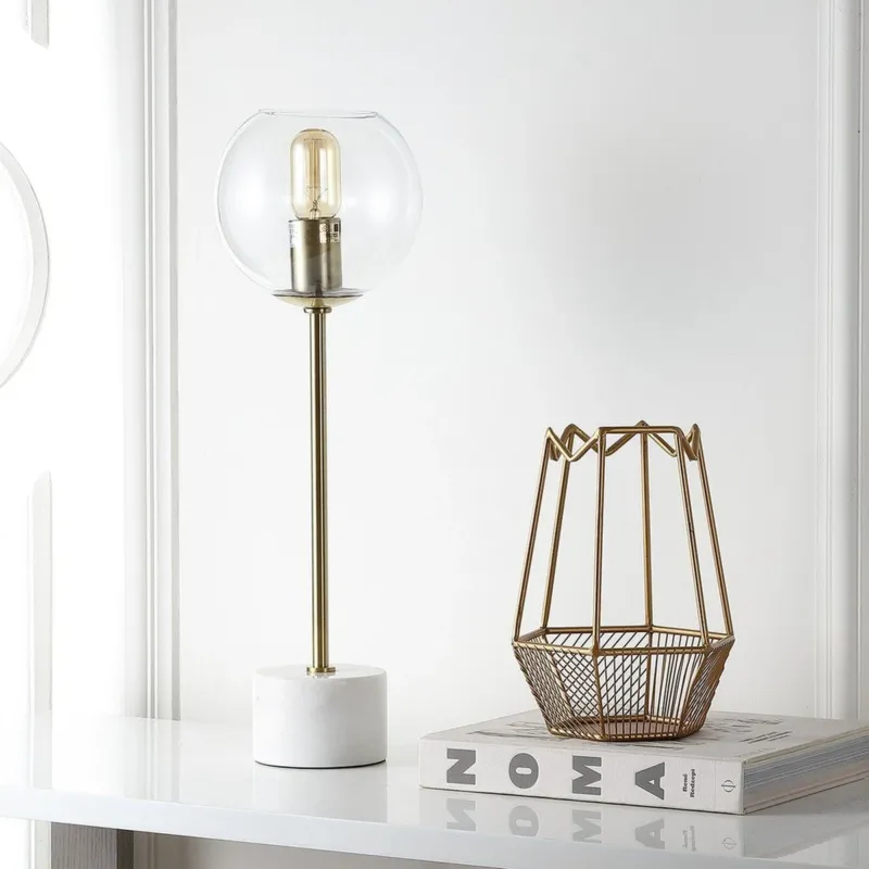Safavieh Caden 22.25-Inch H Table Lamp - Brass Gold | Table Lamps | Modishstore