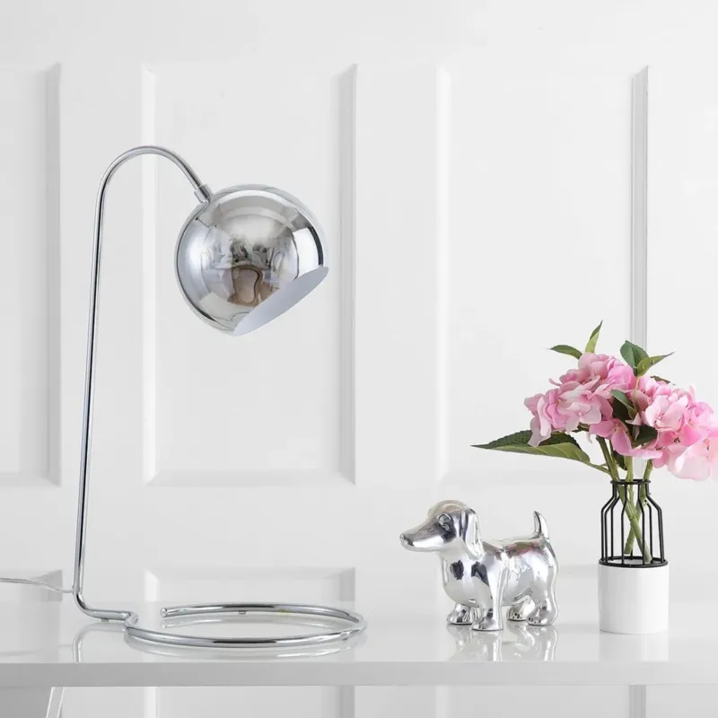 Safavieh Jana 22-Inch H Table Lamp - Chrome | Table Lamps | Modishstore