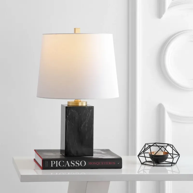 Safavieh Judson Table Lamp - Black Marble Finish | Table Lamps | Modishstore