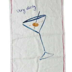 Very Dirty Martini Linen Teatowel