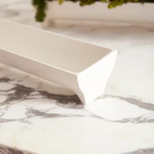 White Edison Tray Set of 2 By Accent Decor | Planters, Troughs & Cachepots | Modishstore - 1