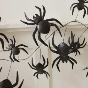 Widow Spider Garland Set of 2 By Accent Decor | Garland & Wreath | Modishstore - 1